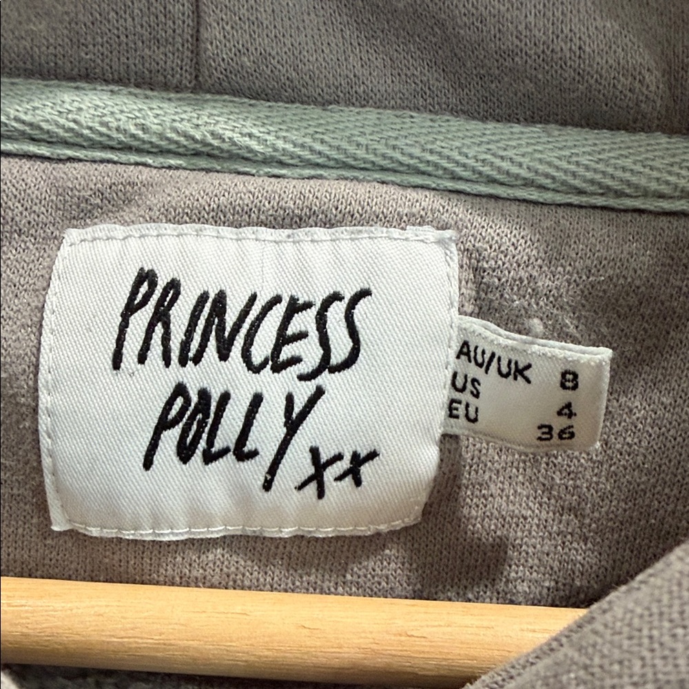 Princess Polly Charcoal Hoodie - Picture 2 of 5